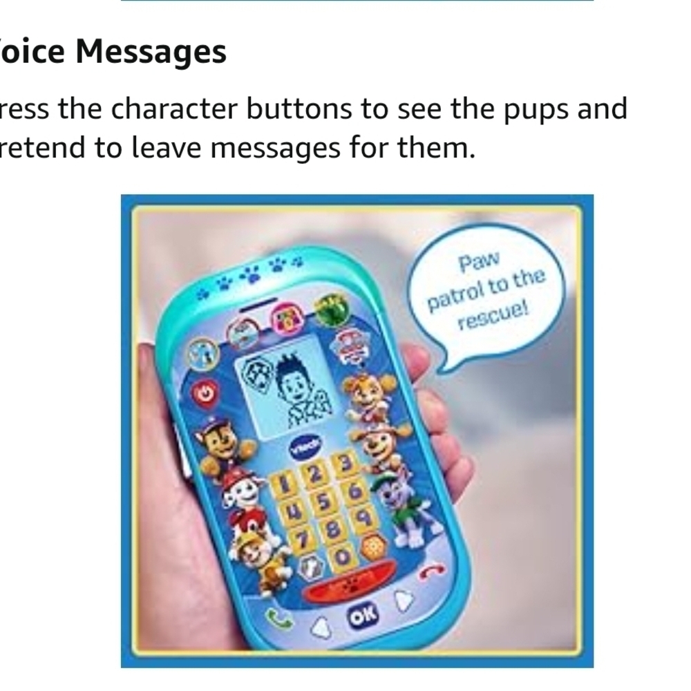Vtech Paw Patral Rescue Mission Learning Phone - Picture 7 of 15